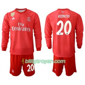 Billige Fotballdrakter Real Madrid Asensio 20 Barn Tredjedraktsett 2018/19 Langermet